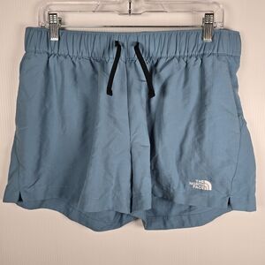 NWOT The North Face Womens Artic Blue Pathfinder V Athletic Shorts Size Large